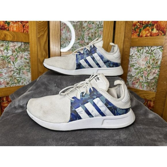 ADIDAS X_PLR White/Blue Camo Sneakers Trainer Shoes Casual Running Outdoor Sz 7 - Picture 3 of 12